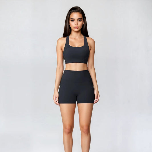 Black Flex Essential Crop