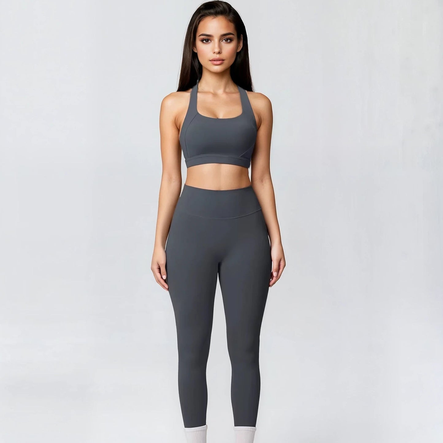 The Black Flex Essential Leggings Graphite